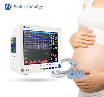 220V 9 Parameter Multi Parameter Maternal Fetal Monitor สําหรับผู้หญิงตั้งครรภ์