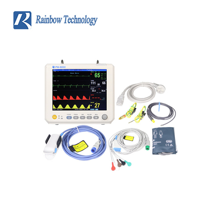 อุปกรณ์โรงพยาบาล ECG ICU Multi Parameter ผู้ป่วย มอนิเตอร์พกพา