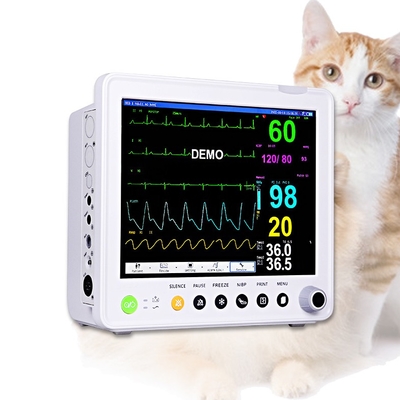 12 Lead ECG Veterinary Patient Monitor สำหรับอุปกรณ์คลินิกการแพทย์สัตวแพทย์