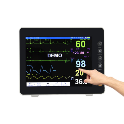 เครื่องตรวจสอบหลายปารามิเตอร์ เครื่องตรวจสอบ ECG การผ่าตัดสําหรับโรงพยาบาล