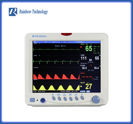 โรงพยาบาล 12.1 '' จอภาพสีแบบพกพา Vital Signs Monitor Multiparametric Patient Monitor