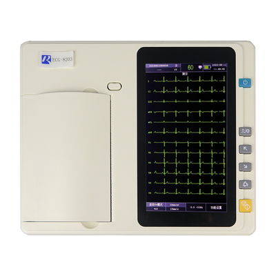วิเคราะห์อัตโนมัติ Home ECG Machine สำหรับโรงพยาบาล 7 นิ้ว TFT LCD สีสันสดใส