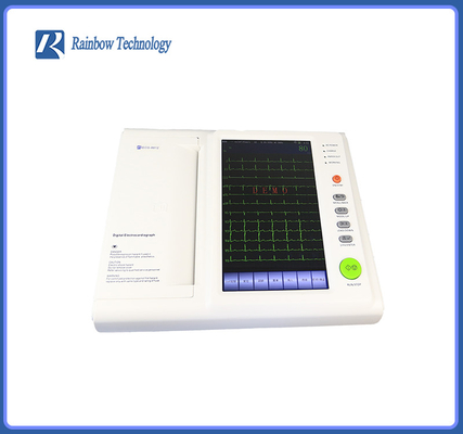 เครื่องตรวจคลื่นไฟฟ้าหัวใจ EKG ECG ระดับ II หน้าจอสัมผัส 12 ช่อง