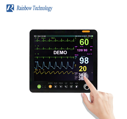 แพทย์ 220V Multi Parameter Monitor ผู้ป่วย 15 นิ้ว Touch Screen Monitor