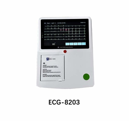 12 เครื่อง Ecg Lead 1/ 3/ 6/ 12 เครื่องทดสอบความเครียดช่องทาง Ekg Electrocardiogram