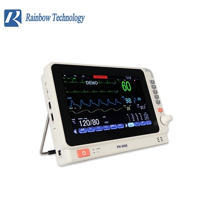 เครื่องตรวจสอบผู้ป่วยแบบหลายพารามิเตอร์ของโรงพยาบาล Icu พร้อมจอแสดงผล TFT ขนาด 10 นิ้ว