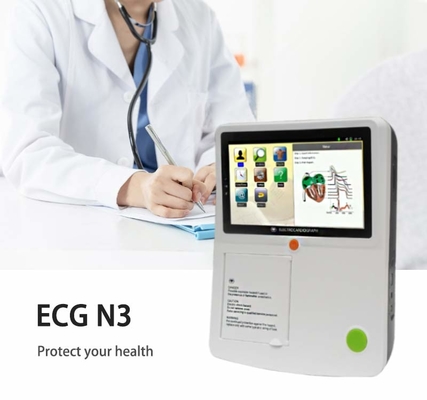 เครื่อง ECG แบบดิจิตอล 12 ช่องความละเอียดสูงพร้อมหน้าจอสัมผัส Limb Electrodes