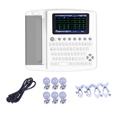 โรงพยาบาลอุปกรณ์การแพทย์ 12 Channel Digital ECG Machine Professional With Print