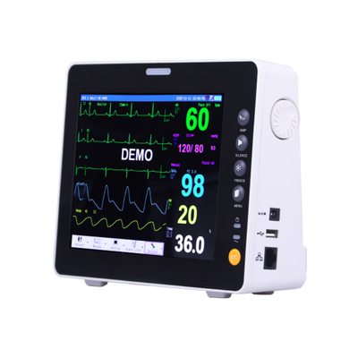 เครื่องตรวจสอบหลายปารามิเตอร์ เครื่องตรวจสอบ ECG การผ่าตัดสําหรับโรงพยาบาล