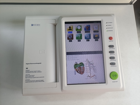 12 ช่อง ราคาถูก โทรศัพท์มือถือมือถือ 12 Lead Ecg Ekg เครื่องดิจิตอล