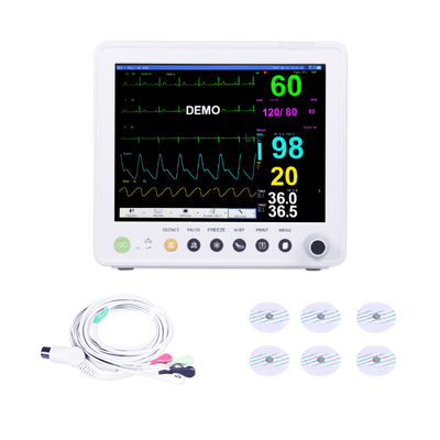 ICU ที่นอน Multiparametros Monitors การแพทย์ 12.1 นิ้ว Multi Parameter โมเนอร์ผู้ป่วย