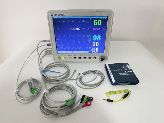 ICU ที่นอน Multiparametros Monitors การแพทย์ 12.1 นิ้ว Multi Parameter โมเนอร์ผู้ป่วย