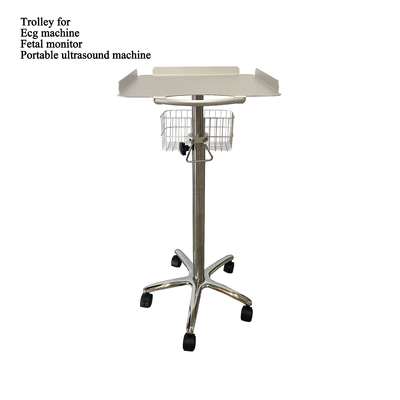 เครื่องฉีดเสียงยนต์ Trolley ที่ปรับความสูง เครื่อง ECG สําหรับ Mindary