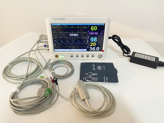 10.1 นิ้ว เครื่อง ECG พกพา สัญญาณสําคัญ ติดตามผู้ป่วย สําหรับการใช้ในโรงพยาบาล