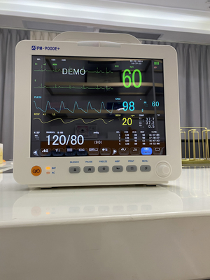 เครื่องติดตามผู้ป่วย เครื่องติดตามผู้ป่วยในห้อง ICU พร้อมเครื่องพิมพ์และรถเข็น