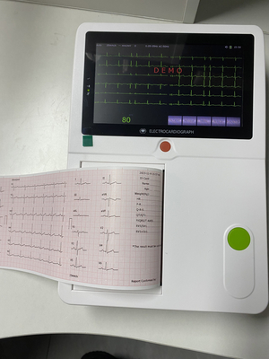 เครื่อง Ecg แบบพกพา 7 นิ้ว ทัชสกรีน 12 Lead 3 Channel