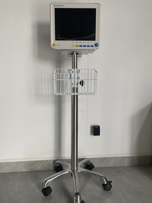 NIBP ECG 12.1&quot; ที่ใช้ในโรงพยาบาล มอนิเตอร์หลายพารามิเตอร์สําหรับการวิเคราะห์