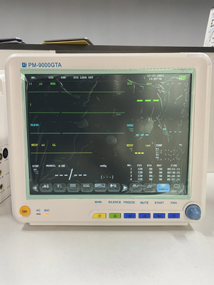 NIBP ECG 12.1&quot; ที่ใช้ในโรงพยาบาล มอนิเตอร์หลายพารามิเตอร์สําหรับการวิเคราะห์