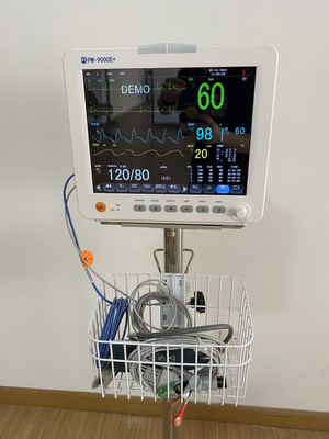 มอนิเตอร์ผู้ป่วยหลายพารามิเตอร์สําหรับโรงพยาบาลในห้อง ICU ริมเตียง พร้อมจอ 12.1&quot;