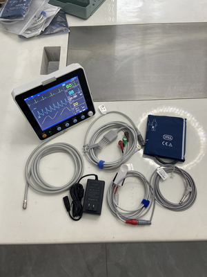 8 นิ้วจอ LCD มัลติพารามิเตอร์ผู้ป่วยติดตามสําหรับ ICU โรงพยาบาล