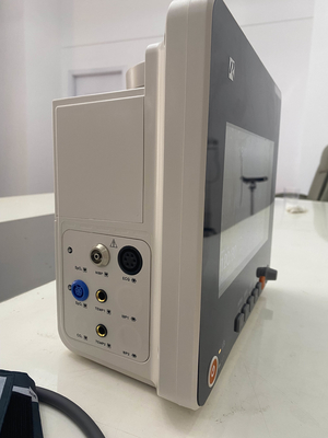 เครื่องตรวจสอบผู้ป่วยหลายพารามิเตอร์ พร้อม ECG Resp SpO2 Nibp Temp และตัวยืนเคลื่อนย้าย OEM มี