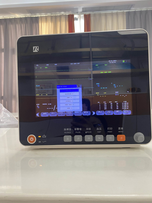 เครื่องตรวจสอบผู้ป่วยหลายพารามิเตอร์ พร้อม ECG Resp SpO2 Nibp Temp และตัวยืนเคลื่อนย้าย OEM มี