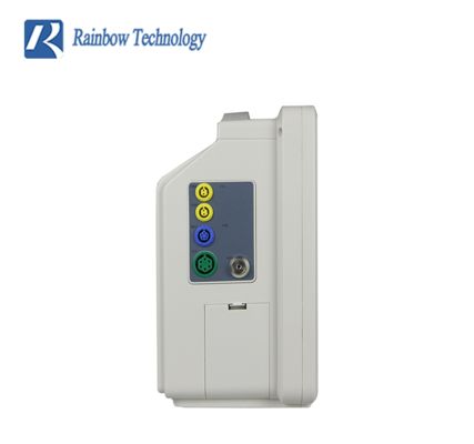 เครื่องวัดสัญญาณชีพผู้ป่วยแบบพกพา ขนาด 12.1 นิ้ว หลายพารามิเตอร์ พร้อมหน้าจอสัมผัสและจอ LCD สี สำหรับการตรวจวัดคลื่นไฟฟ้าหัวใจ/อัตราการเต้นของหัวใจ/การหายใจ/ค่าออกซิเจนในเลือด/ความดันโลหิต/อุณหภูมิ