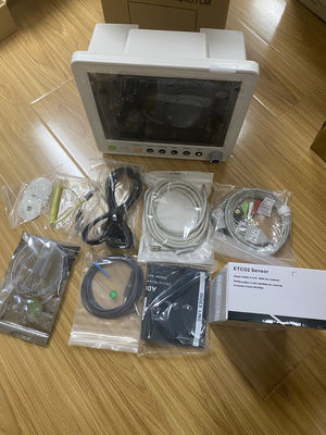 จอภาพผู้ป่วยมัลติพารามิเตอร์ TFT LCD สีขนาด 12.1 นิ้ว พร้อมรับประกัน 1 ปี และดีไซน์กะทัดรัด 30*27*30 ซม.