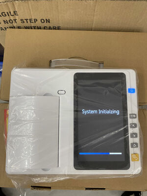 เครื่อง ECG 3/6-Channel มือถือ พร้อมเครื่องพิมพ์อาร์เรย์ความร้อนด้วยจอสัมผัสขนาด 7 นิ้ว สําหรับการวิเคราะห์ในเวลาจริง / ออฟไลน์
