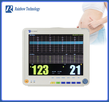 โรงพยาบาลหญิงตั้งครรภ์ Cardiotocography Ctg Machine Maternal Fetal Monitor