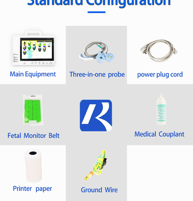 เครื่องตรวจทารกในครรภ์แบบพกพา CTG บริการประกันการค้าเครื่องตรวจติดตามมารดา