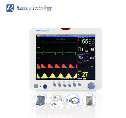 โรงพยาบาล 12.1 '' จอภาพสีแบบพกพา Vital Signs Monitor Multiparametric Patient Monitor